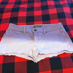 Purple ombré Level 99 shorts.